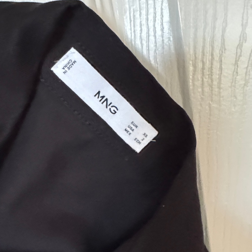 Mango Black Flowy Shirt Dress - Picture 2 of 11